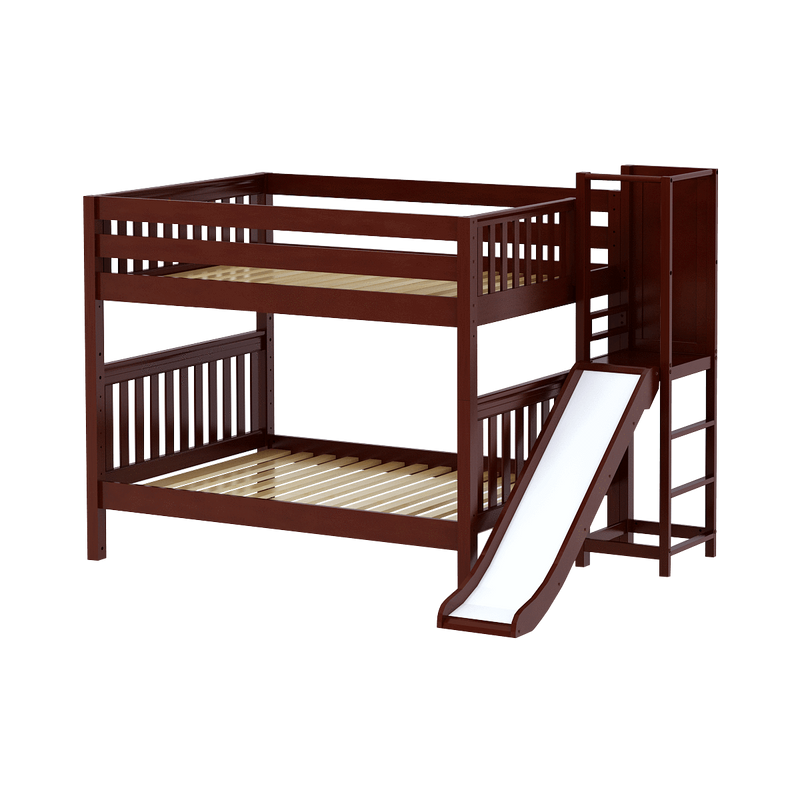 Maxtrix Full Medium Bunk Bed with Slide Platform