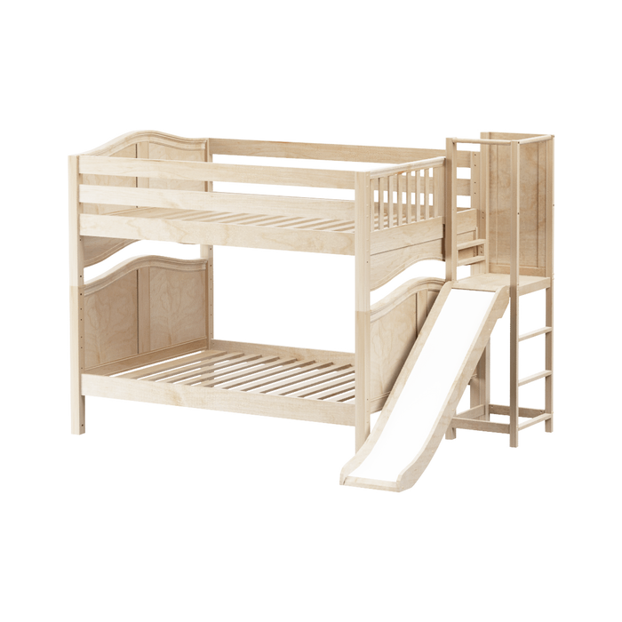 Maxtrix Full Medium Bunk Bed with Slide Platform
