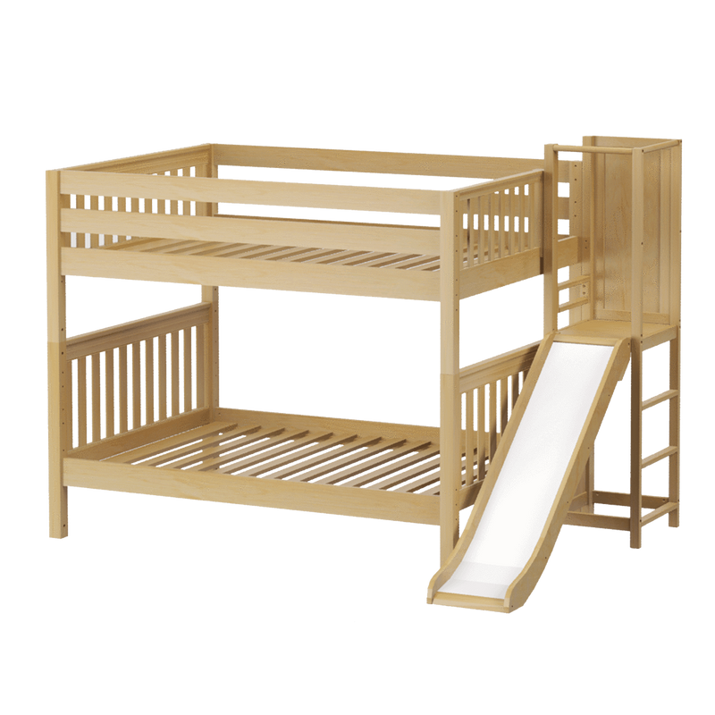 Maxtrix Full Medium Bunk Bed with Slide Platform