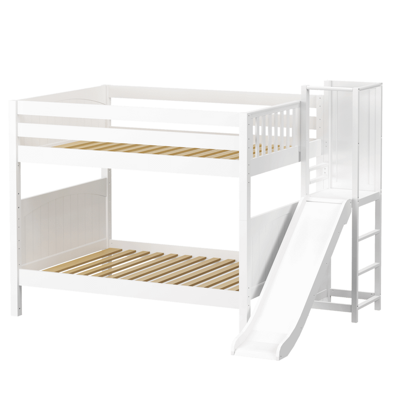 Maxtrix Full Medium Bunk Bed with Slide Platform
