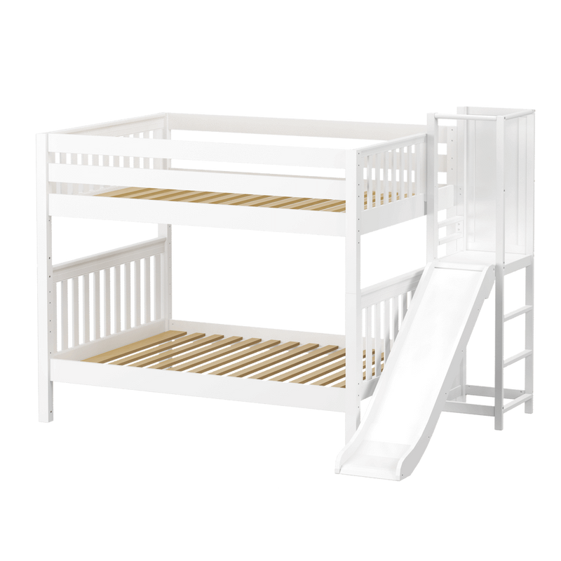Maxtrix Full Medium Bunk Bed with Slide Platform