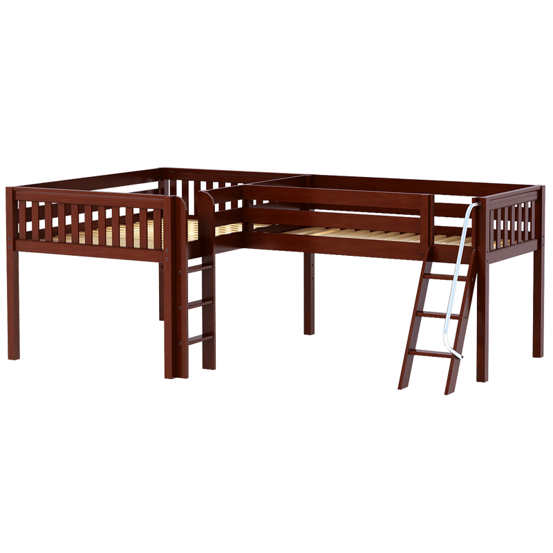 Maxtrix Twin Full Low Corner Loft Bed