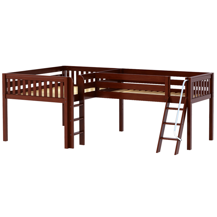 Maxtrix Twin Full Low Corner Loft Bed
