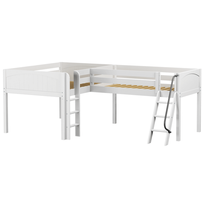Maxtrix Twin Full Low Corner Loft Bed