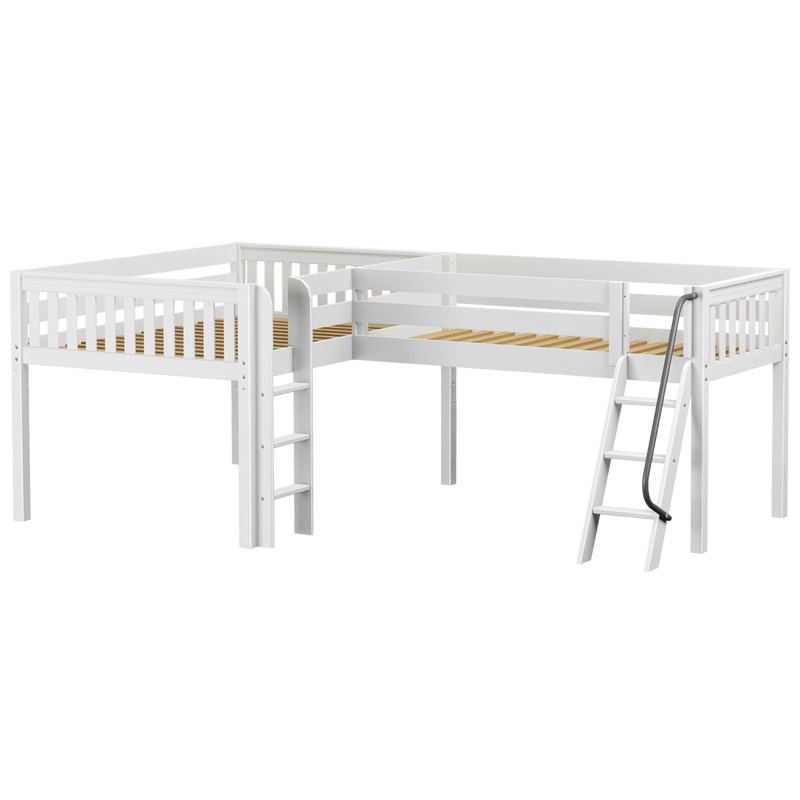 Maxtrix Twin Full Low Corner Loft Bed