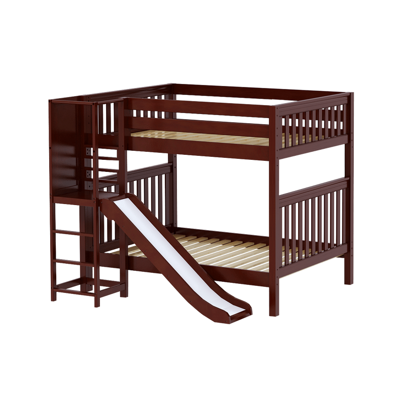 Maxtrix Full High Bunk Bed with Slide Platform