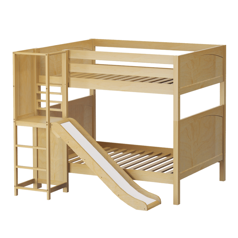 Maxtrix Full High Bunk Bed with Slide Platform