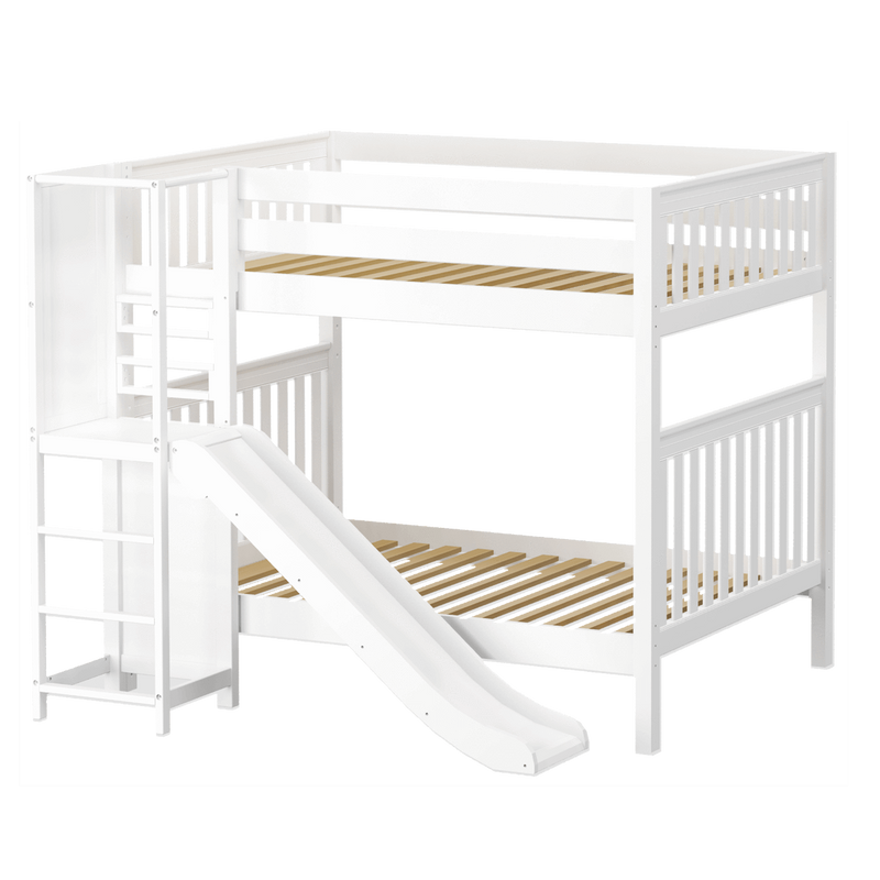 Maxtrix Full High Bunk Bed with Slide Platform