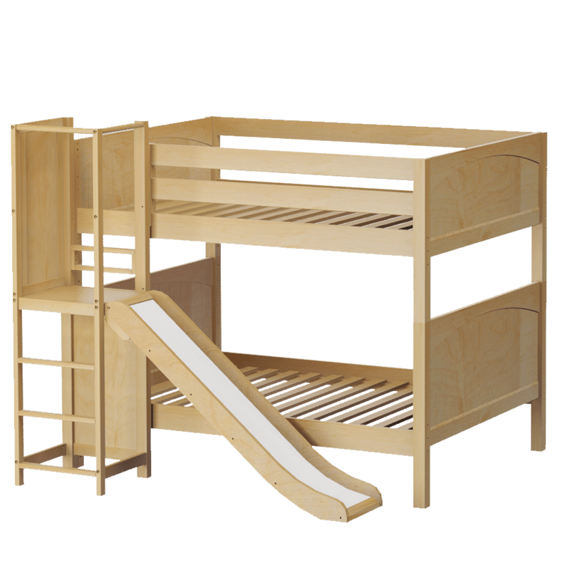 Maxtrix Full Medium Bunk Bed with Slide Platform