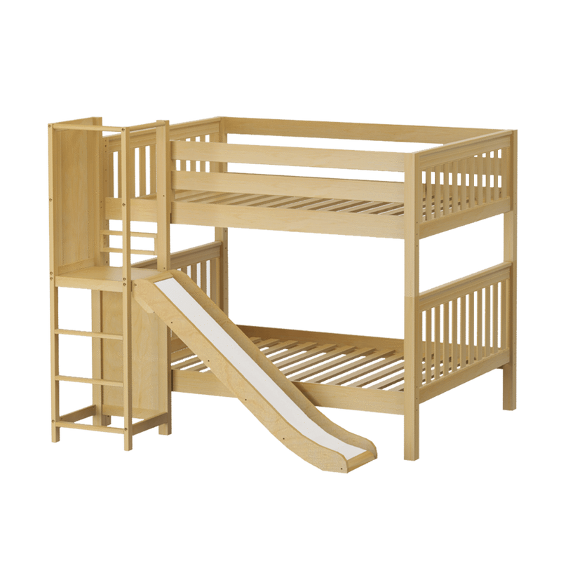 Maxtrix Full Medium Bunk Bed with Slide Platform