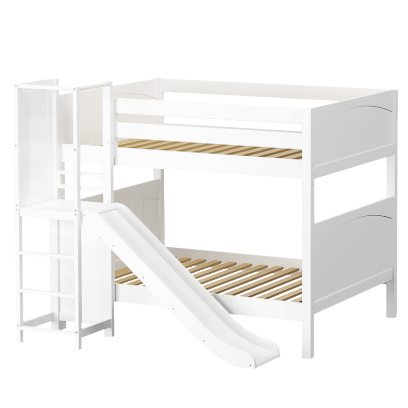 Maxtrix Full Medium Bunk Bed with Slide Platform