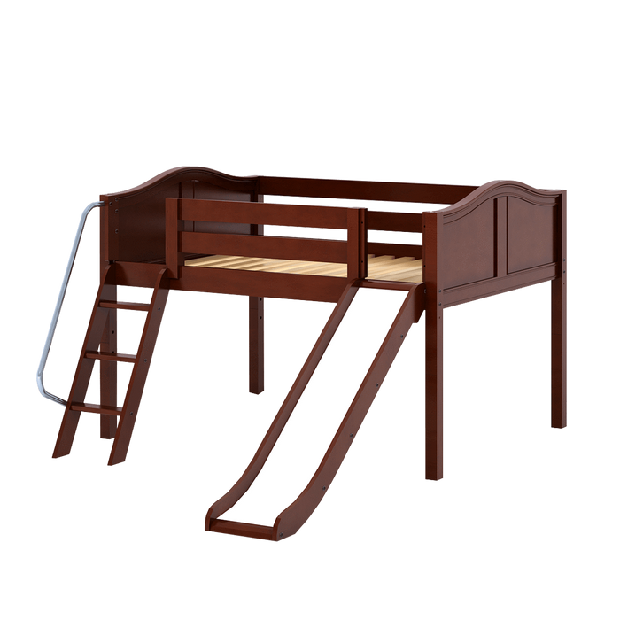 Maxtrix Full Low Loft Bed with Slide