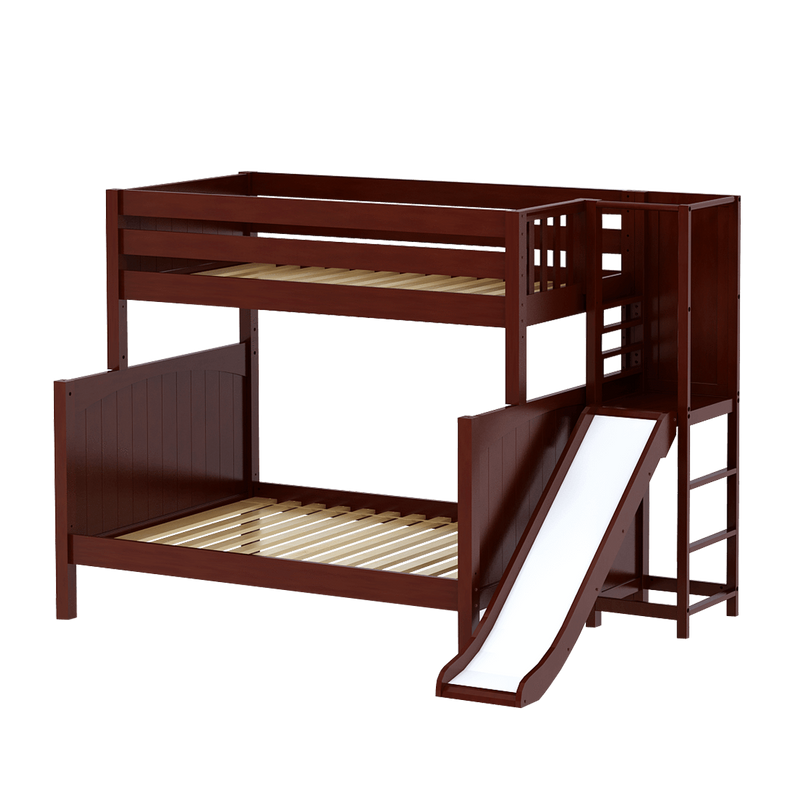Maxtrix High Twin over Full Bunk Bed with Slide Platform