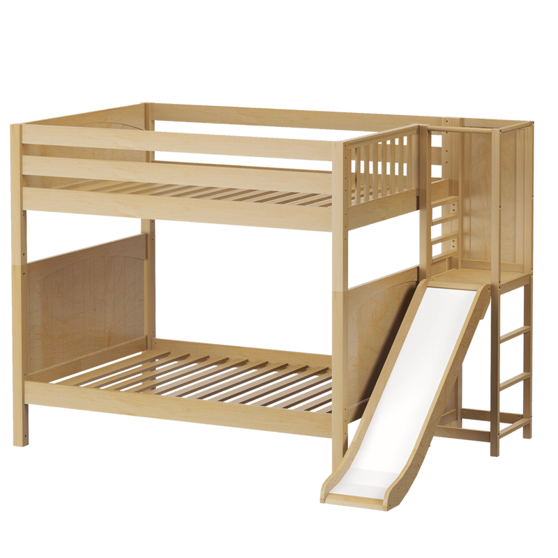 Maxtrix Full High Bunk Bed with Slide Platform