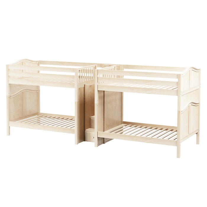 Maxtrix Full High Quadruple Bunk Bed with Stairs