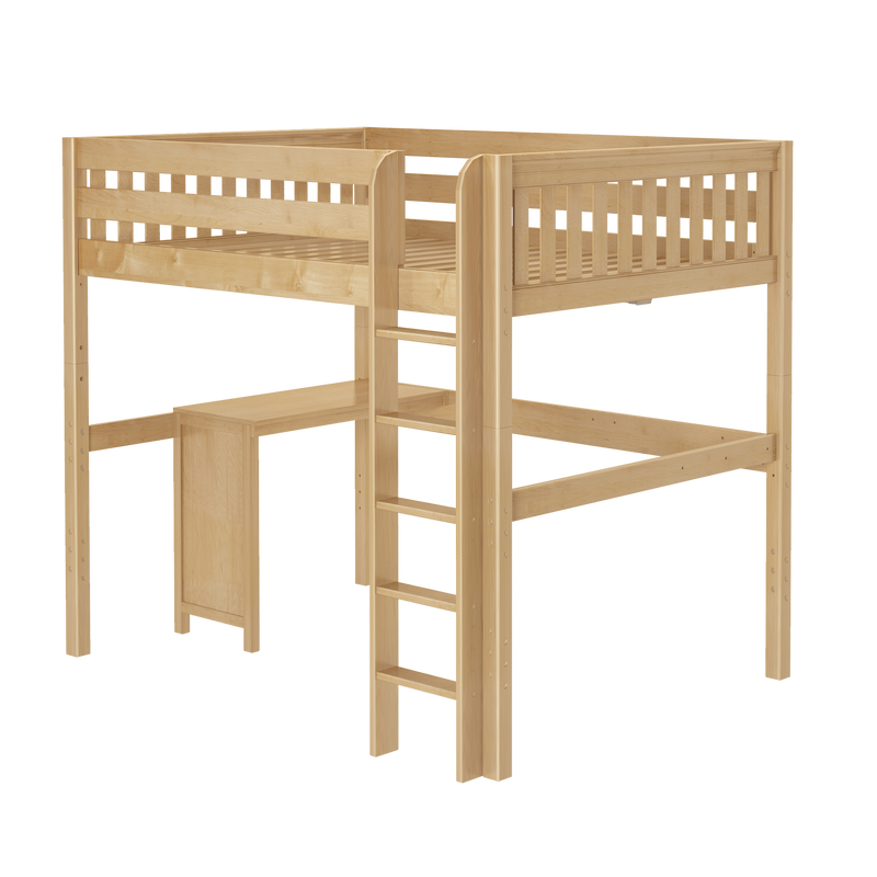 Maxtrix Full XL High Loft Bed + Corner Desk