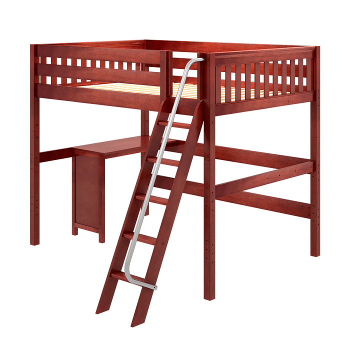 Maxtrix Full XL High Loft Bed + Corner Desk