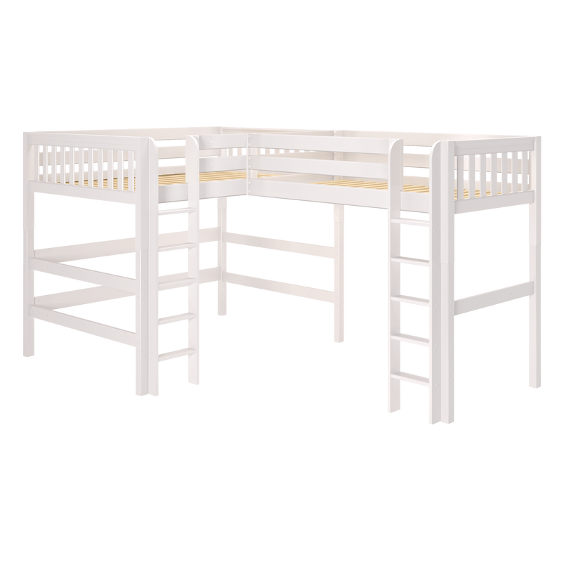 Maxtrix High Corner Loft Bed - Queen + Twin XL