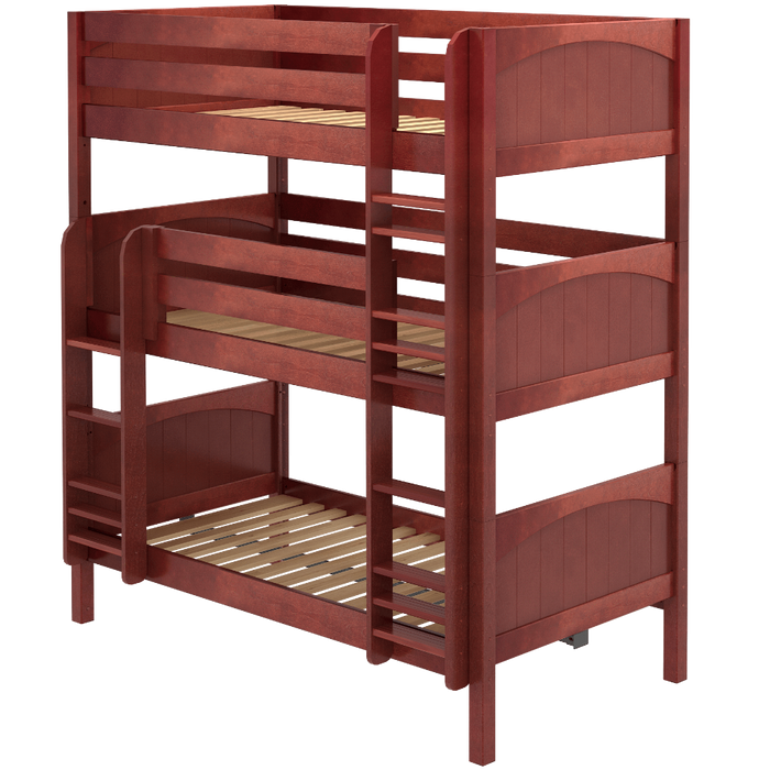 Maxtrix Twin Triple Bunk Bed with Ladder