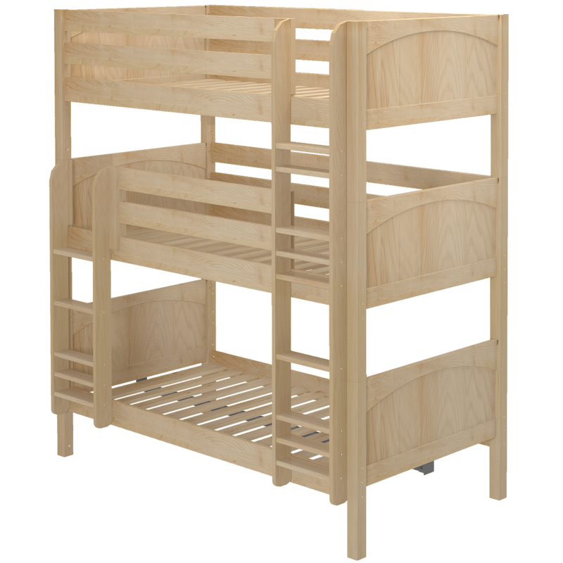 Maxtrix Twin Triple Bunk Bed with Ladder