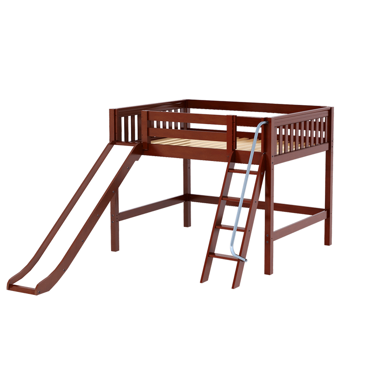 Maxtrix Full Mid Loft Bed with Slide