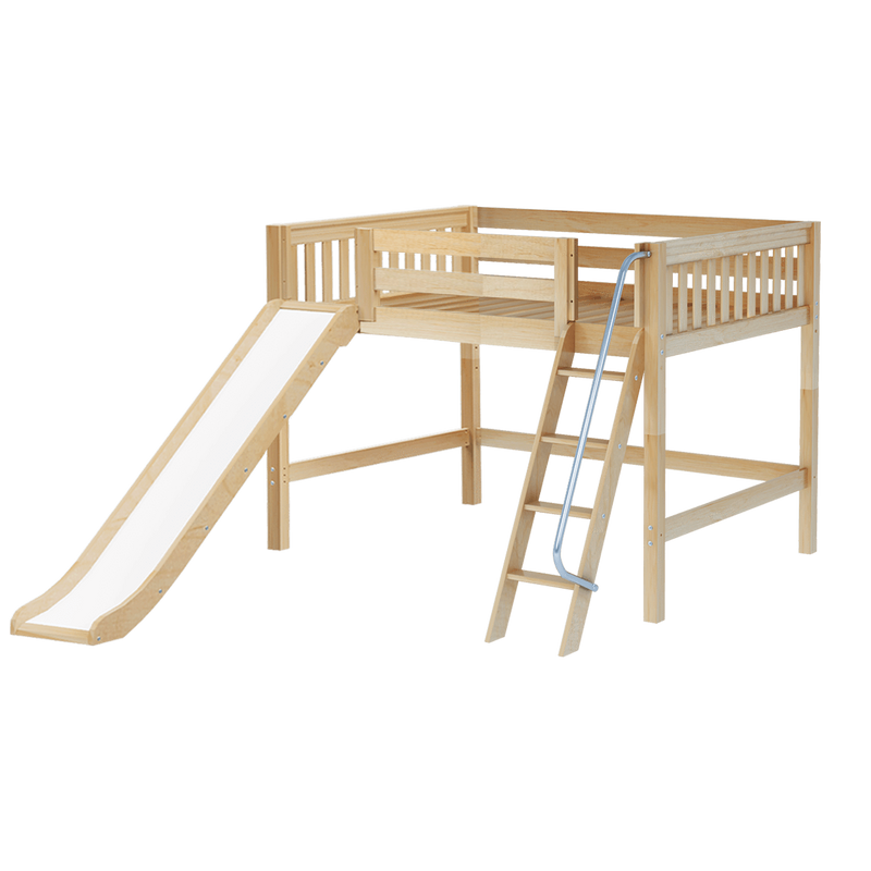 Maxtrix Full Mid Loft Bed with Slide