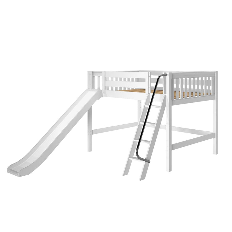 Maxtrix Full Mid Loft Bed with Slide