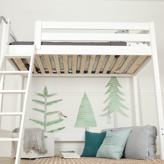 Maxtrix Twin High Loft Bed + Corner Desk