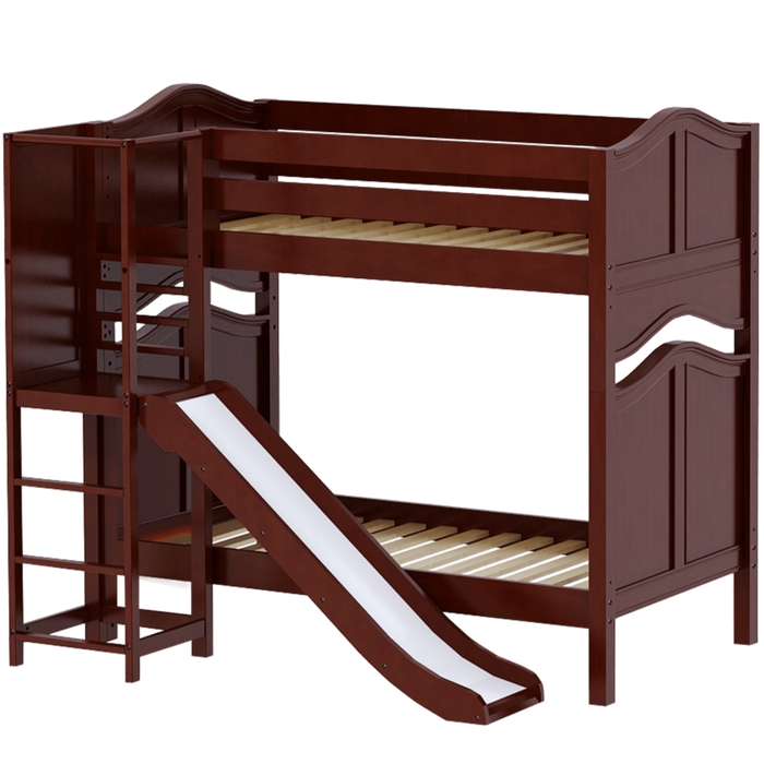 Maxtrix Twin High Bunk Bed with Slide Platform