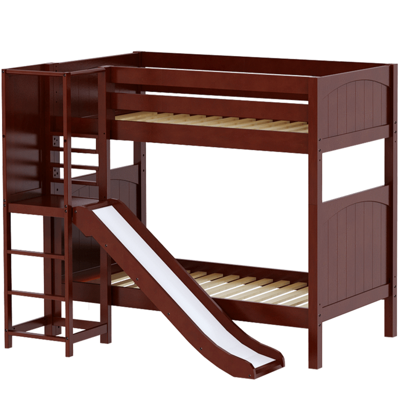 Maxtrix Twin High Bunk Bed with Slide Platform