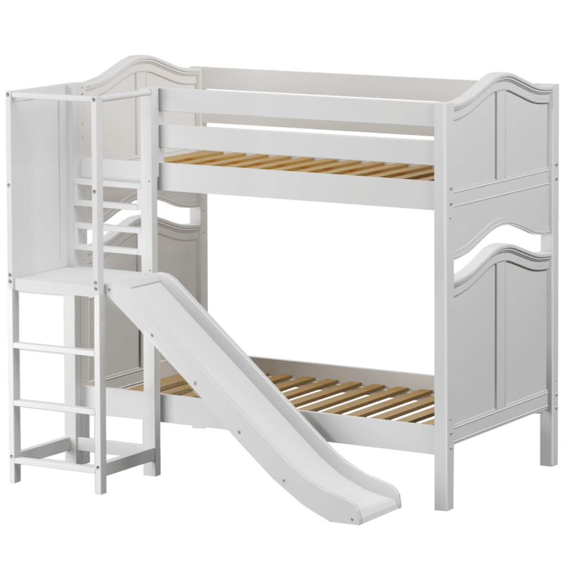 Maxtrix Twin High Bunk Bed with Slide Platform