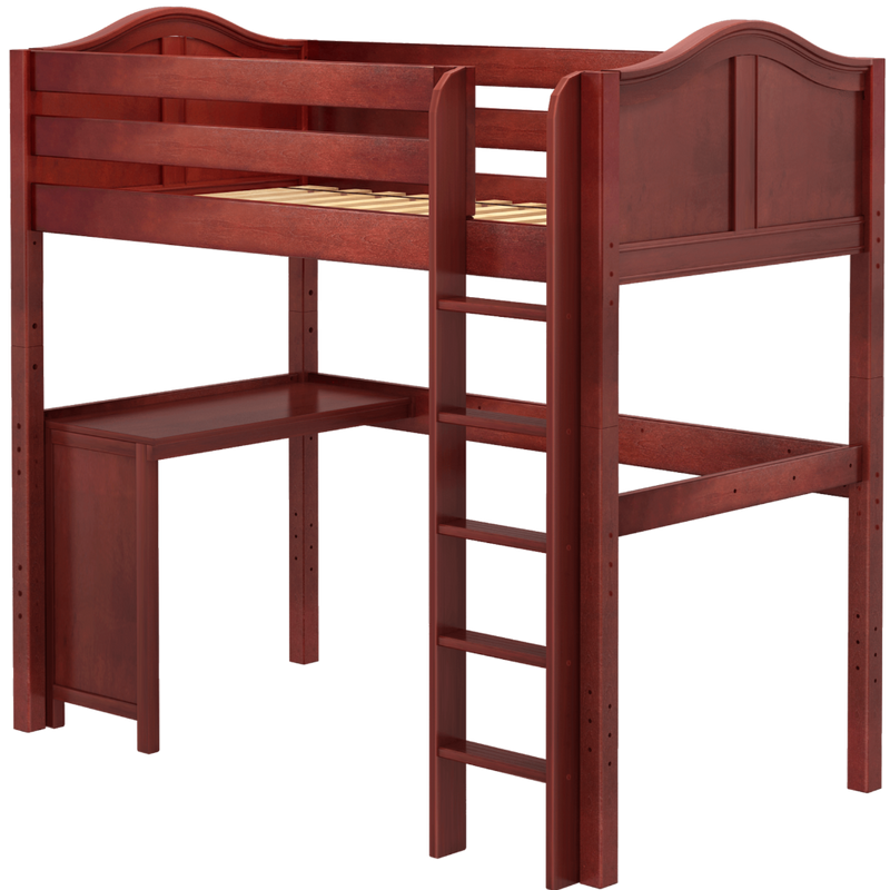 Maxtrix Twin High Loft Bed + Corner Desk