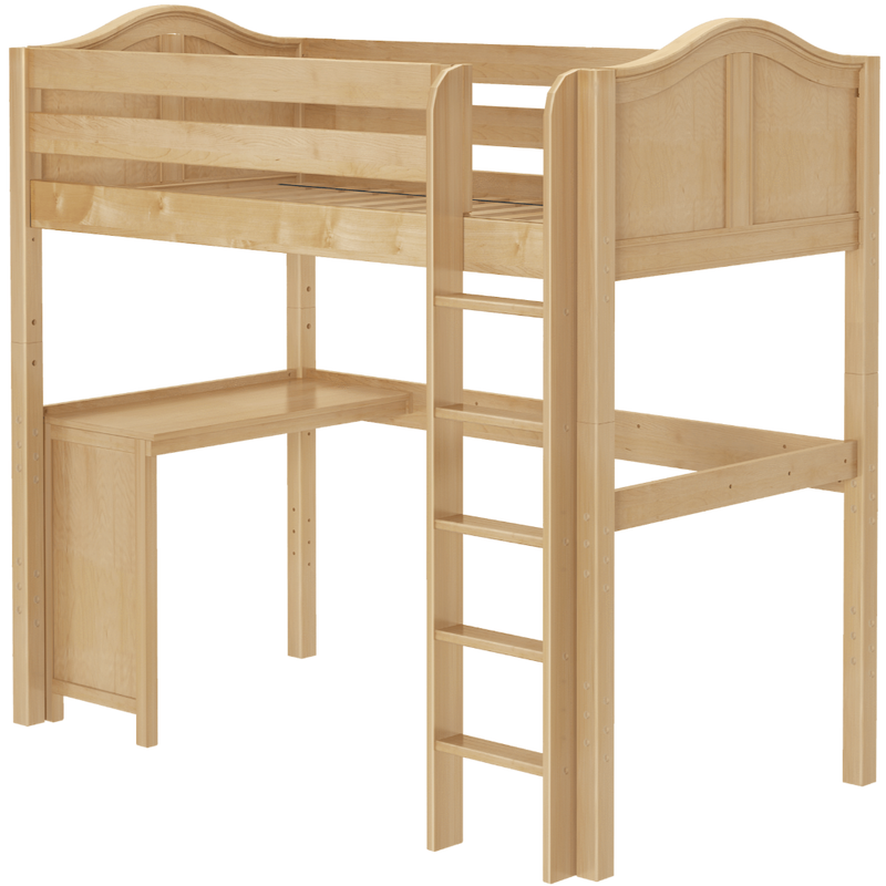 Maxtrix Twin High Loft Bed + Corner Desk