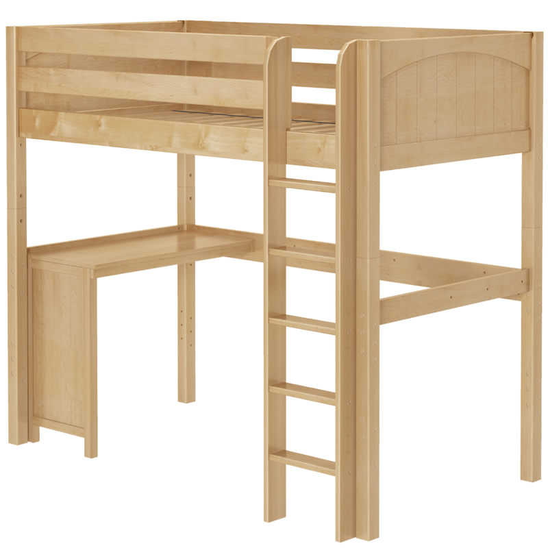 Maxtrix Twin High Loft Bed + Corner Desk