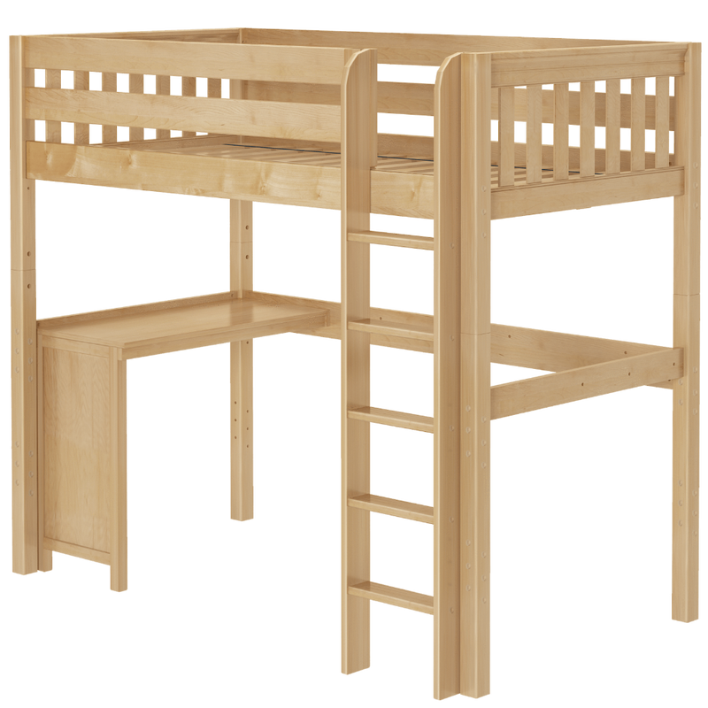 Maxtrix Twin High Loft Bed + Corner Desk