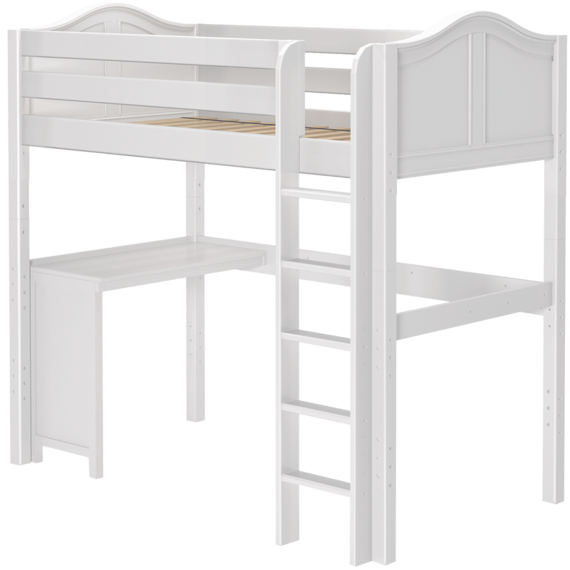 Maxtrix Twin High Loft Bed + Corner Desk