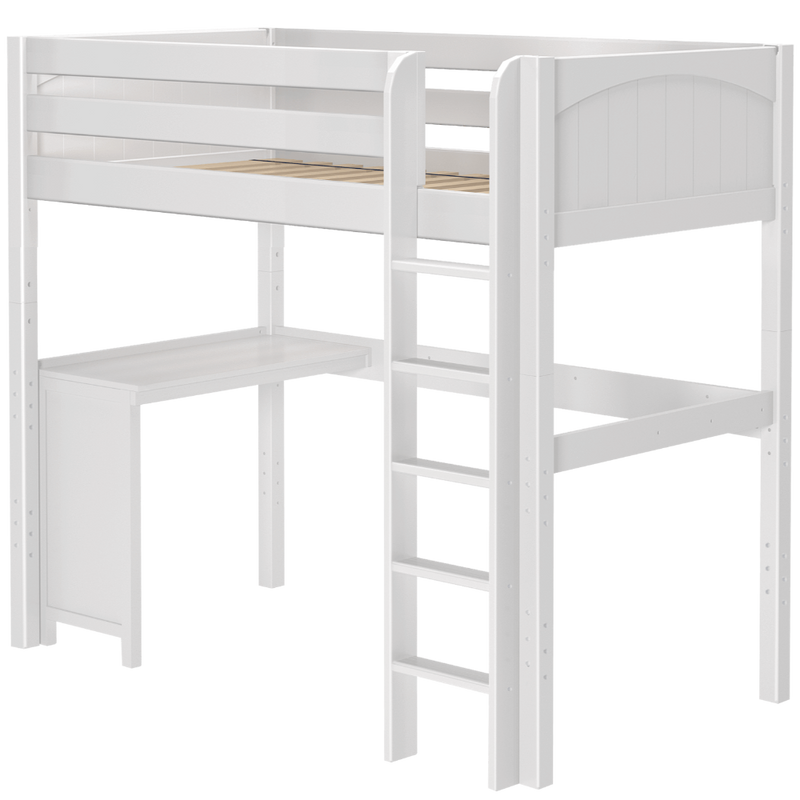 Maxtrix Twin High Loft Bed + Corner Desk