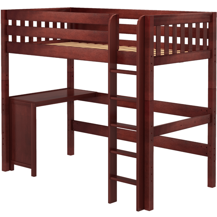Maxtrix Twin XL High Loft Bed + Corner Desk