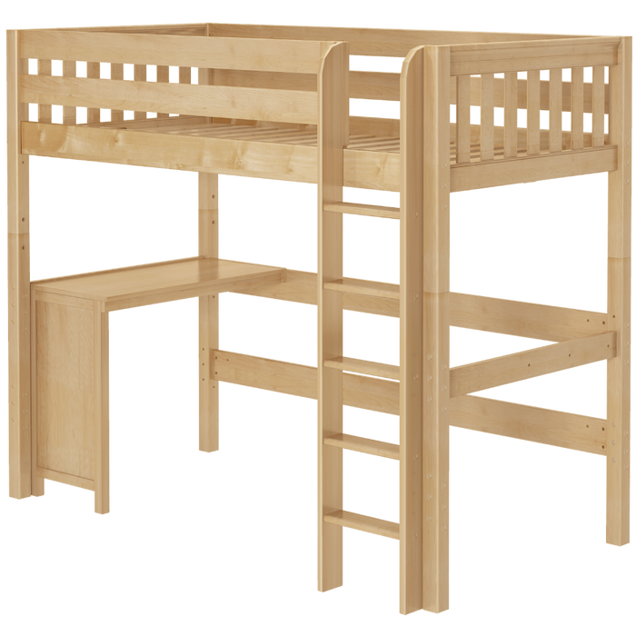 Maxtrix Twin XL High Loft Bed + Corner Desk