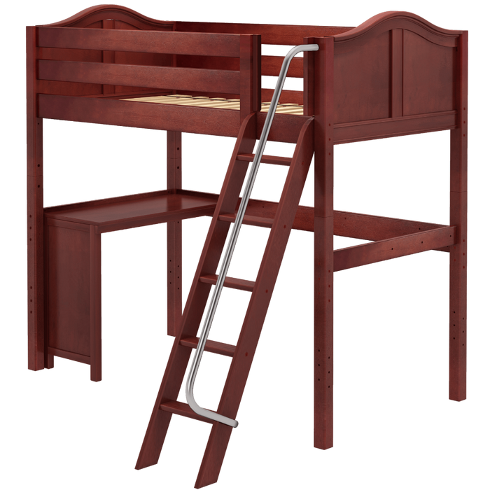 Maxtrix Twin High Loft Bed + Corner Desk