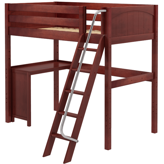 Maxtrix Twin High Loft Bed + Corner Desk