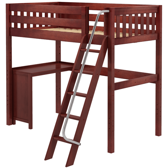 Maxtrix Twin High Loft Bed + Corner Desk