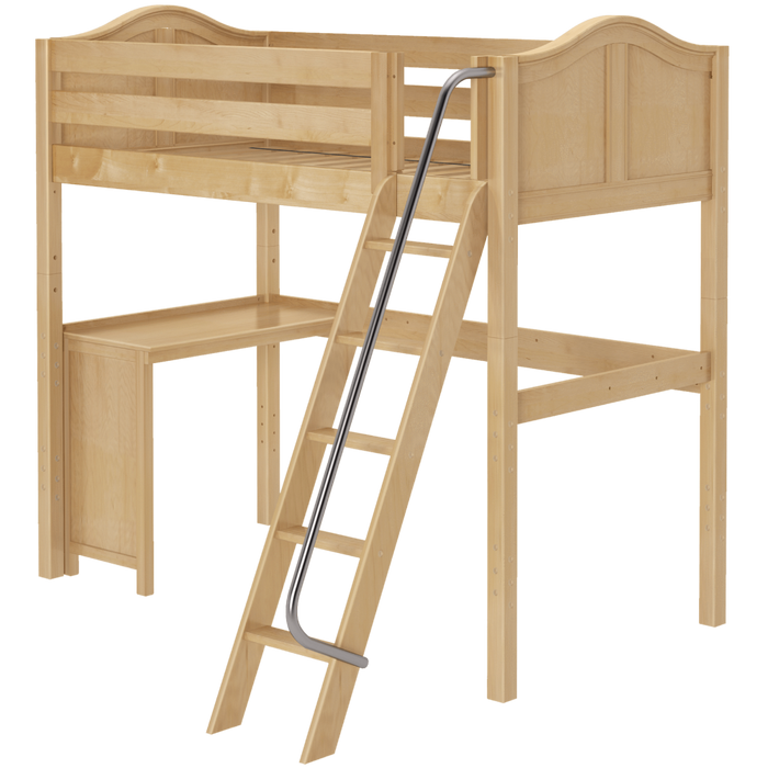 Maxtrix Twin High Loft Bed + Corner Desk