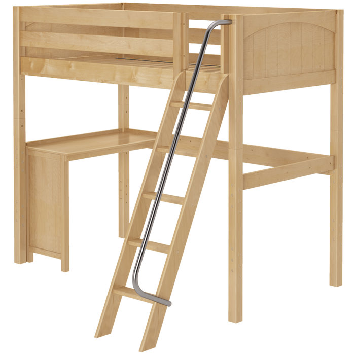 Maxtrix Twin High Loft Bed + Corner Desk