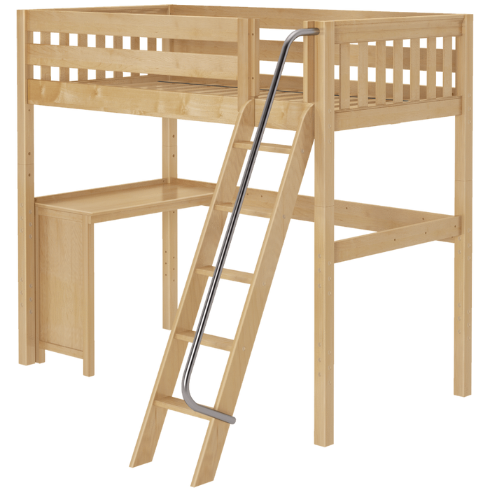 Maxtrix Twin High Loft Bed + Corner Desk