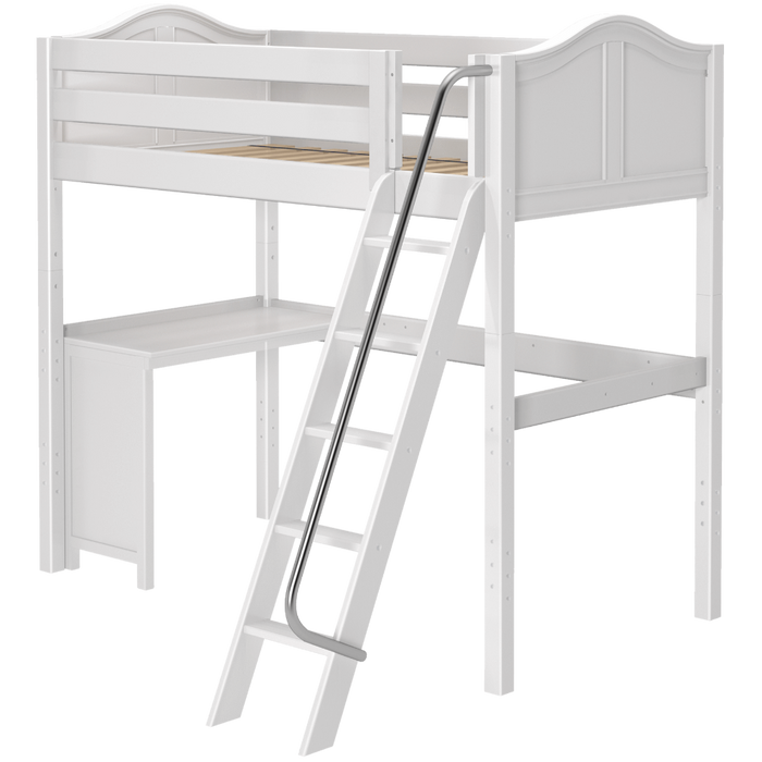 Maxtrix Twin High Loft Bed + Corner Desk