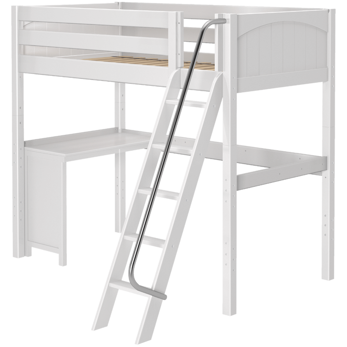 Maxtrix Twin High Loft Bed + Corner Desk