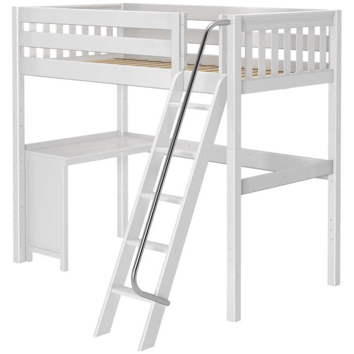 Maxtrix Twin High Loft Bed + Corner Desk