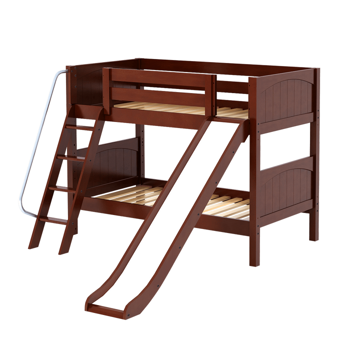 Maxtrix Twin Low Bunk Bed with Slide
