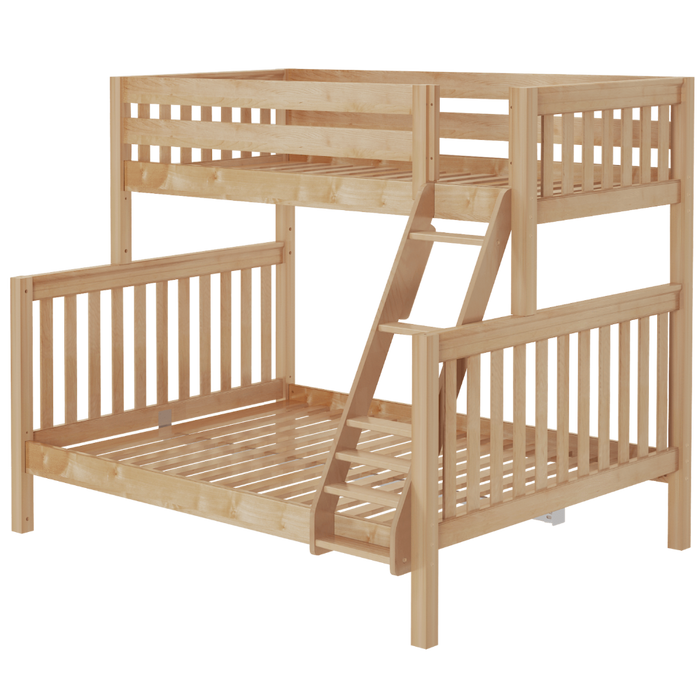 Maxtrix High Twin XL Over Queen Bunk Bed with Ladder